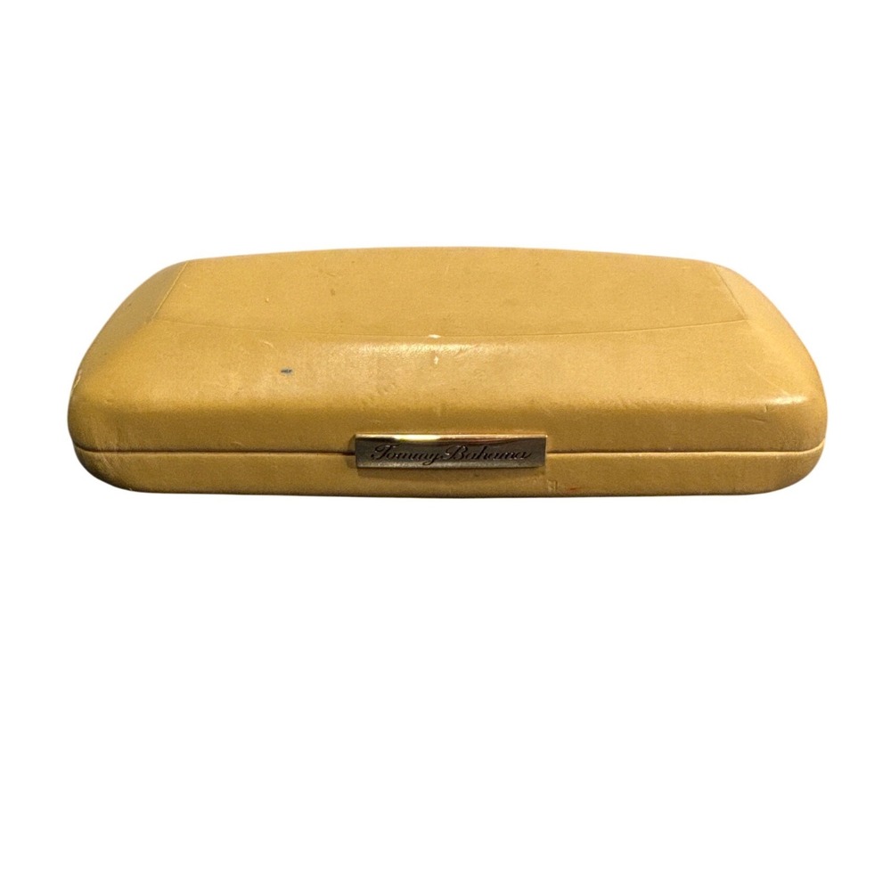 Tommy Bahama Mustard Yellow Hard Shell Clamshell Eyeglass Sunglasses Case